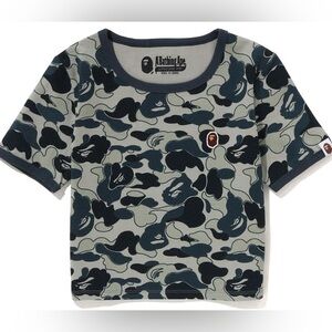 BAPE A Bathing Ape Women's Cookie Camo T-shirt COOKIE CAMO 2 TRIM TEE